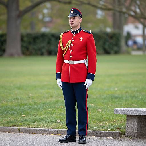 Swiss Guard Soldier in Park
