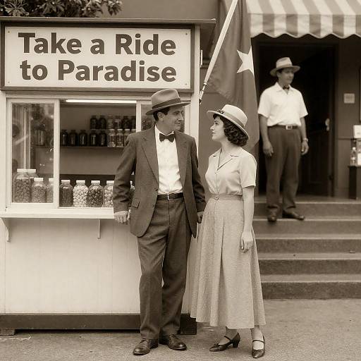 Vintage Candy Store Bliss in Sepia