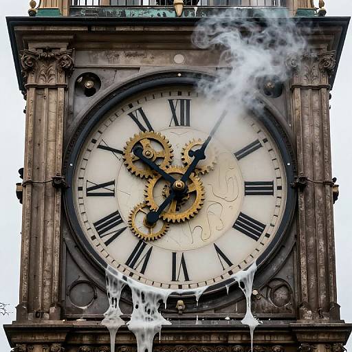 Reverse-Growing Ancient Clock Tower