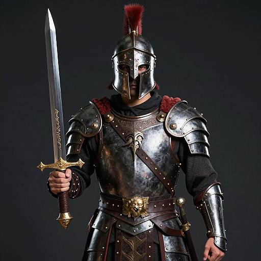 Spartan Warrior in Full Armor