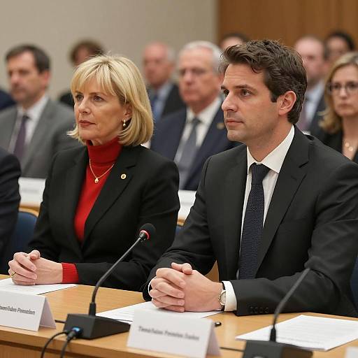 Professional Discussion at Conference Table