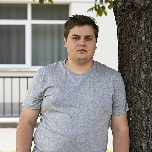 Casual Portrait of a Man Outdoors