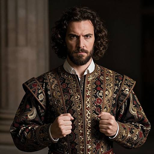 Dramatic Renaissance Man Portrait