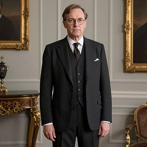 Karl Heisenberg in Suit and Glasses