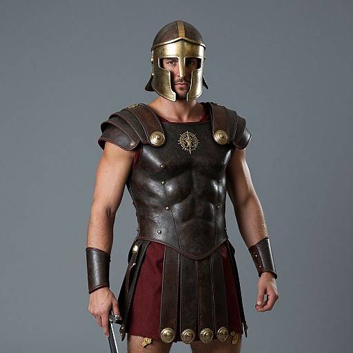 Roman Gladiator Man with Sword