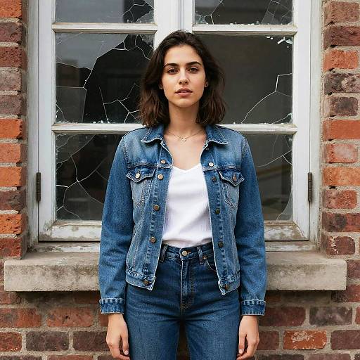 Urban Chic: Confident Woman in Nature