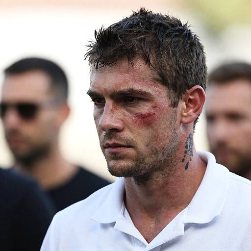 Intense Portrait of a Rugged Man