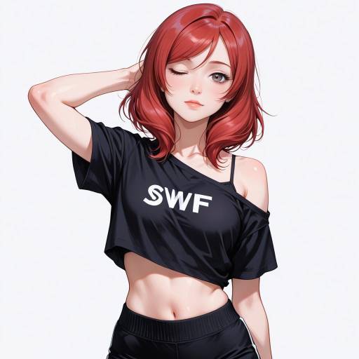 Stylish Character Portrait of Nishikino Maki