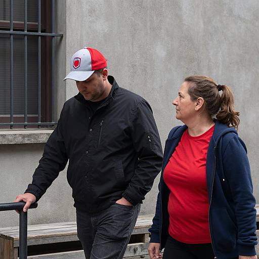 A Candid Outdoor Stroll Together