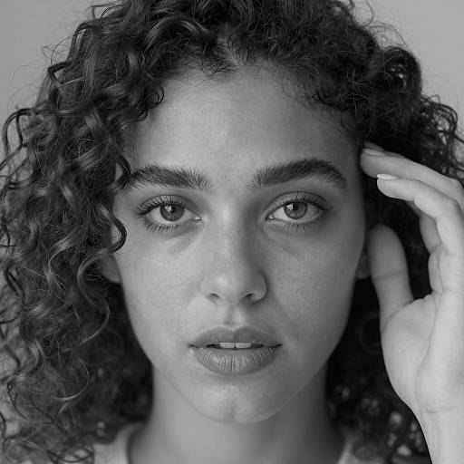 Artistic Close-Up of a Woman's Portrait