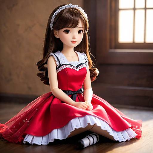 Solo Girl in Dollgirl Dress
