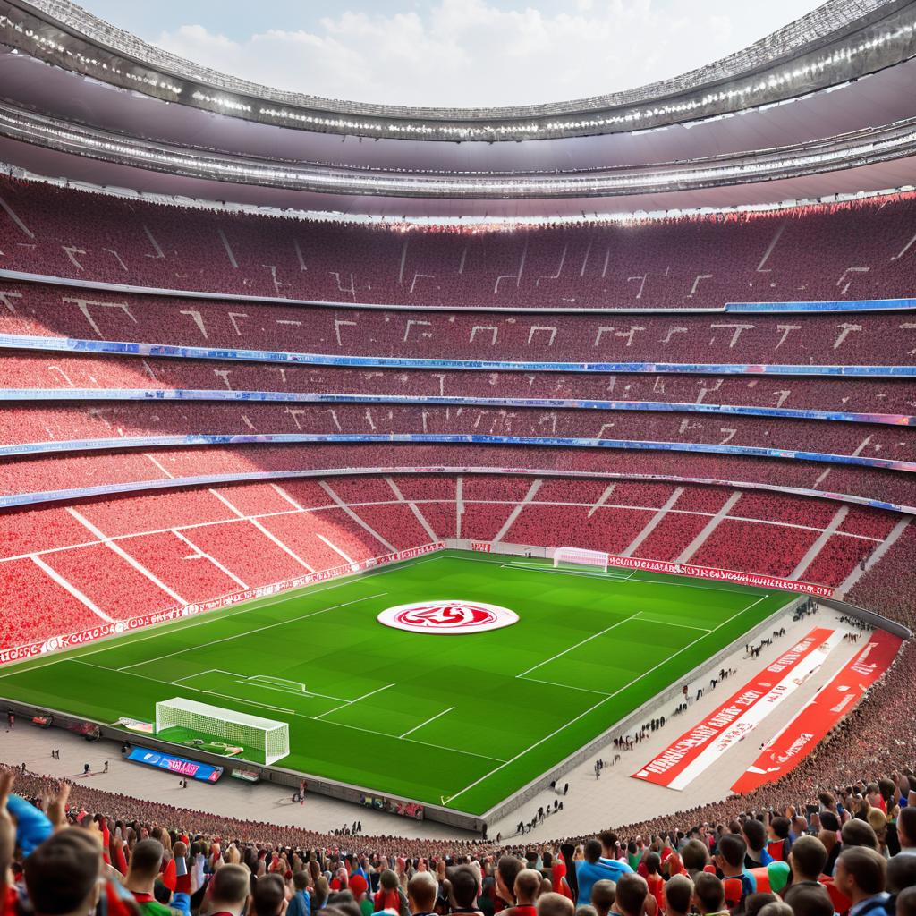 Intense Atmosphere at Luzhniki Stadium