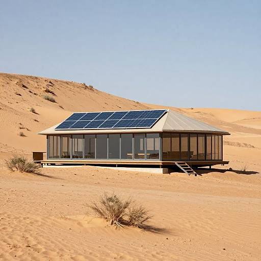 Solar-Powered Earthship Desert Home