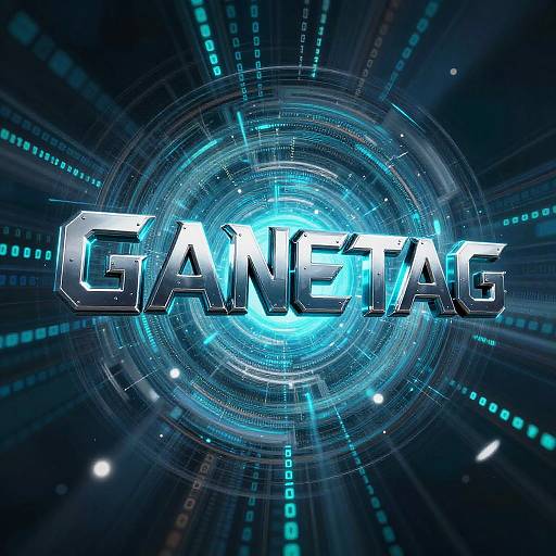 Futuristic Gamertag in Cyber Vortex