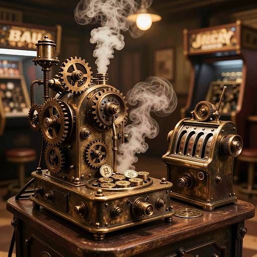 Steampunk Victorian Arcade Automaton