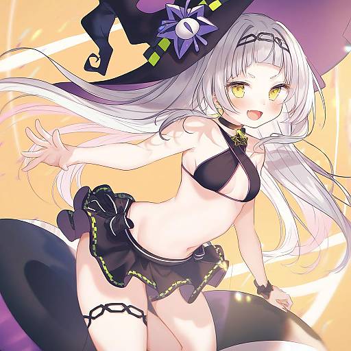 Illustration of Murasaki shion (hololive summer 2019), hololive in the style of Kazutake hazano