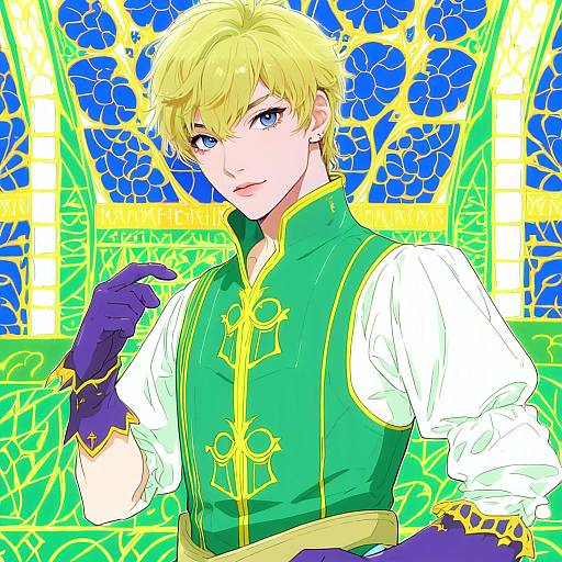 Illustration of Guy cecil, tales of (series) in the style of Aozora market