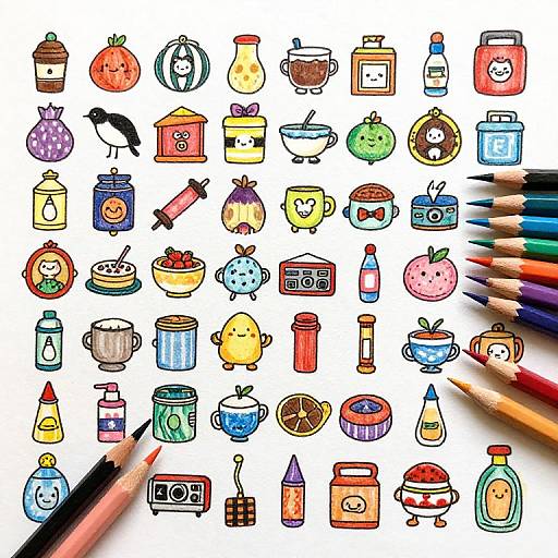 Colorful Pencil & Wax Life Options