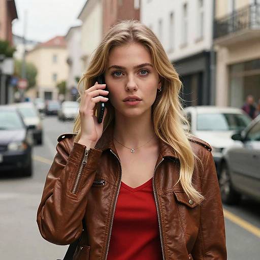 Blonde Woman on Urban Street