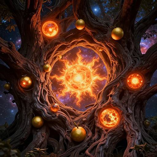 Cosmic Portal in Gnarled Tree