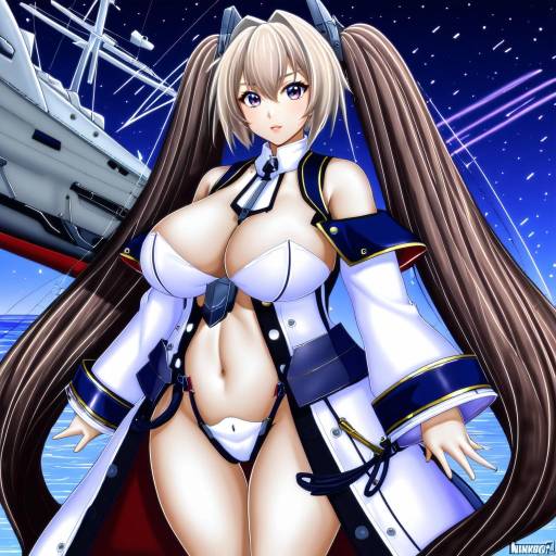 Illustration of Anchorage (azur lane), azur lane in the style of Hanzou