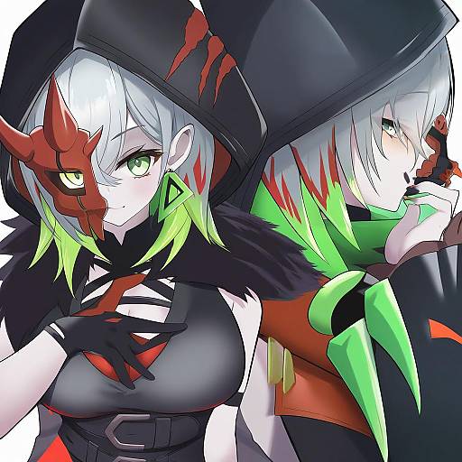 Illustration of Diabellstar the black witch, yu-gi-oh! in the style of Lokulo no mawashimono