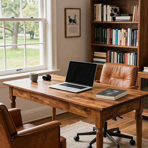 Cozy Vintage Remote Work Office