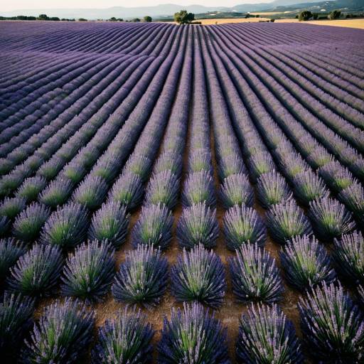 Aerial Serenity: Lavender Fields of Provence