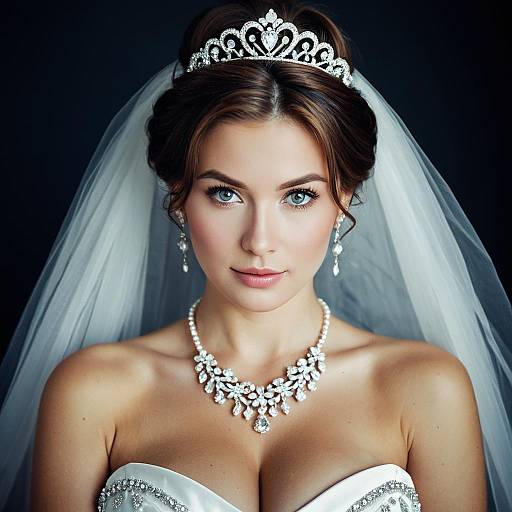 Elegant Bridal Updo with Jewelry Details