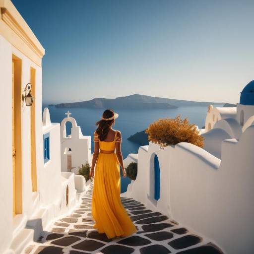 Sunlit Santorini Luxury Scene Sunlit Santorini Luxury Scene