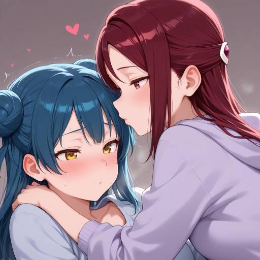 Charming Girls with Colorful Hairstyles