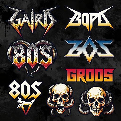 80s Metal Band Logo Design
