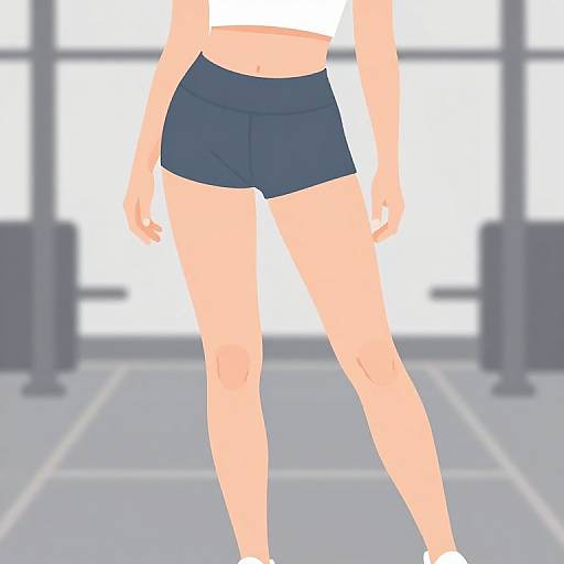Stylized Skinnyfat Fitness Illustration