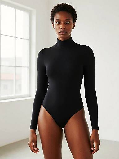 Minimalist Portrait of Confident Black Woman