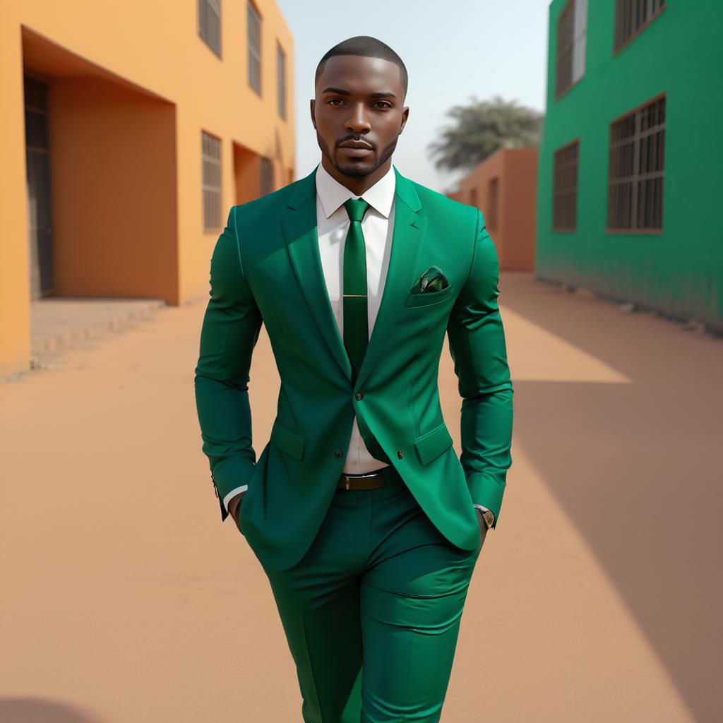 Confident Nigerian Man in Formal Suit