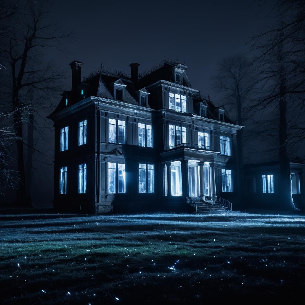 Ethereal Night of a Forgotten Mansion