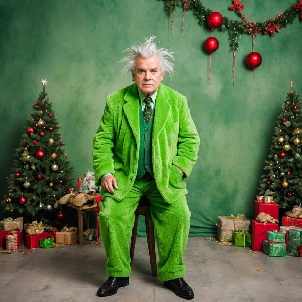 Whimsical Grumpy Grinch Photo Shoot