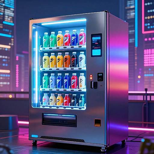 Cyberpunk Nike Energy Vending Machine