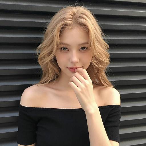 Portrait of Young Woman with Blonde Hair