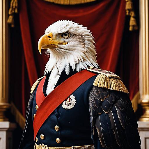 Eagle in Imperial Uniform Portrait