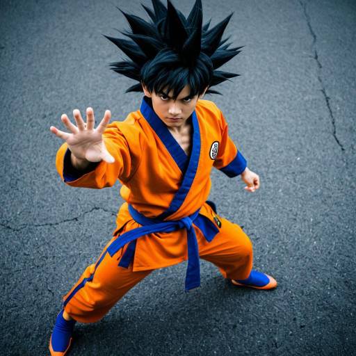 Classic Goku Cosplay with Spiky Hair