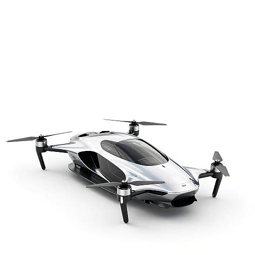 Futuristic Sports Car Drone Design