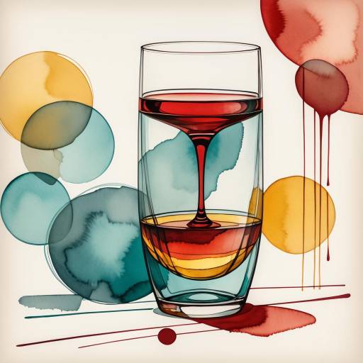 Mid-Century Modern Watercolor Glass Art