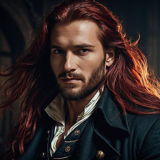 Rugged Male Pirate Portrait