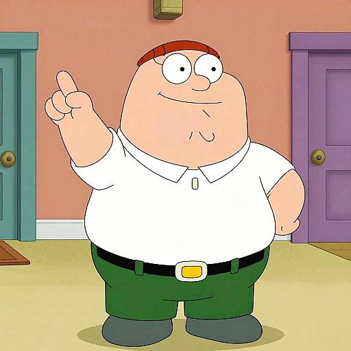 Peter Griffin Dramatic Cartoon Pose