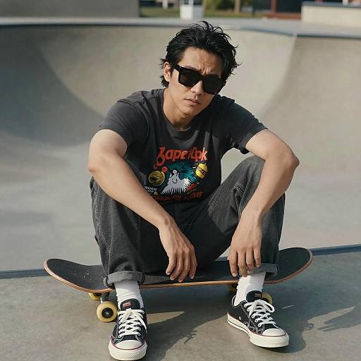 Cool Man at Skate Park Style