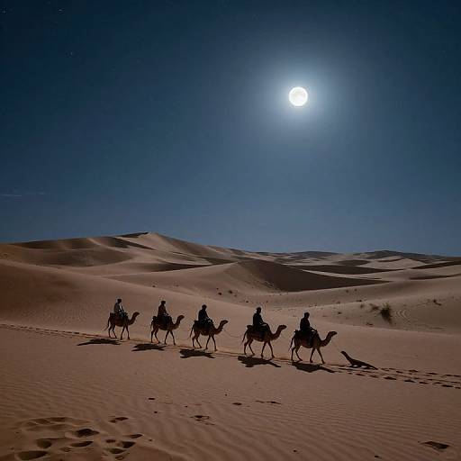 Starlit Desert Journey on Lizards