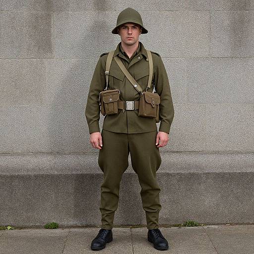 WW2 American Soldier in Uniform