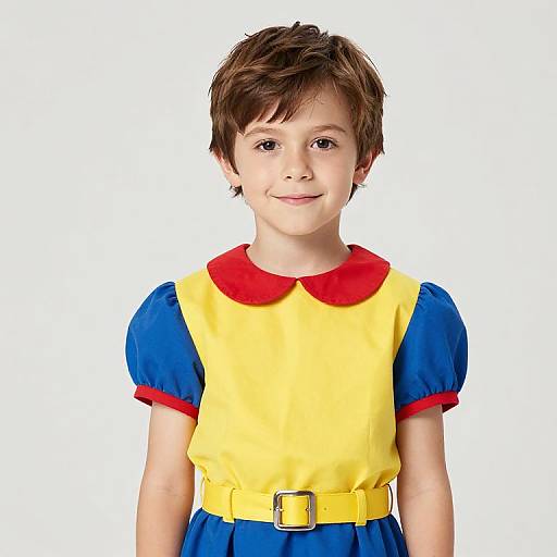 Boy in Colorful Dress