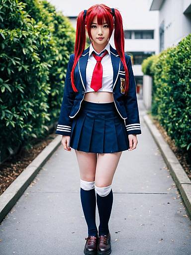 Cosplay photo of musujime awaki. Costume clothes